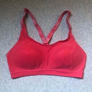 Victorias Secret Sports Bra Red Pink Victoria Sport Lightweight Wireless 34C